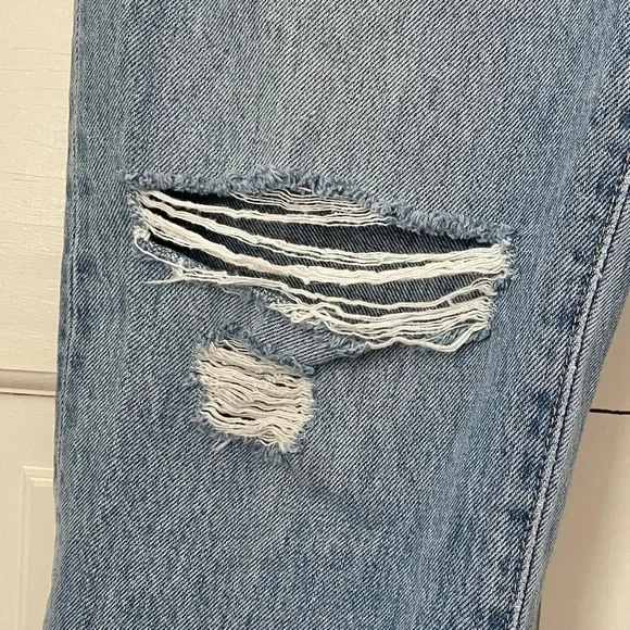 Slvrlake Sierra Light Wash Jeans Straight Leg 26 Distressed Valley of Fire - Picture 6 of 12